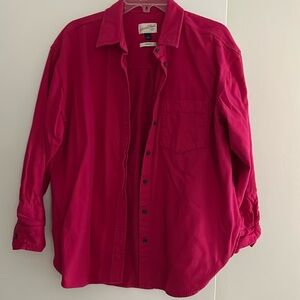 Women’s oversized button down shirt